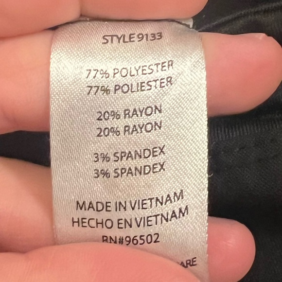 Purple Label Yoga By Healing Hands Women’s Black Scrub Pant Size XL - Picture 8 of 8